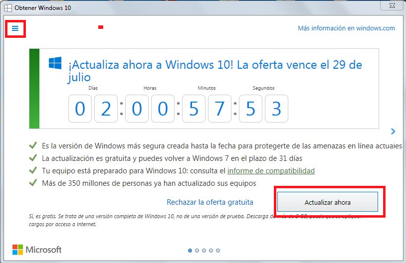 3 Manera De Actualizar A Windows 10 Gratis Antes Del 29 De Julio 9901